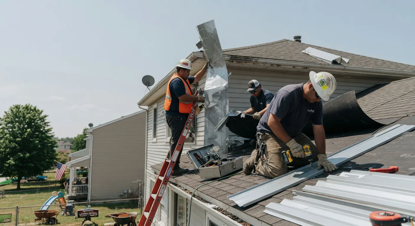 Storm Damage Metal Roof Repair in Grandfield, OK